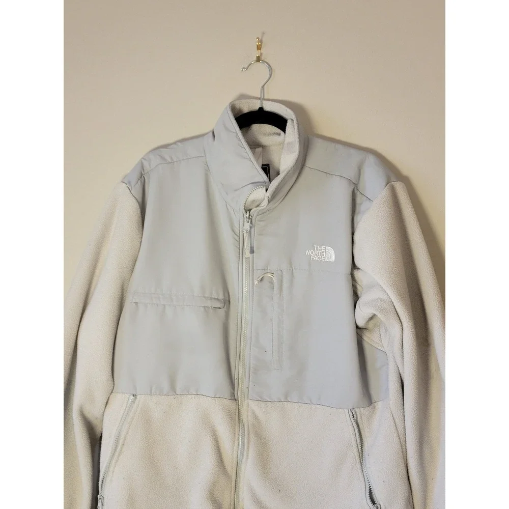 The North Face Men's Polartec Fleece Jacket‎ Light Grey, Long Sleeves, Size XL